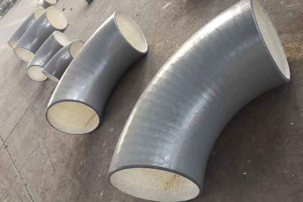 除塵設備管道主風管彎頭耐磨陶瓷內襯