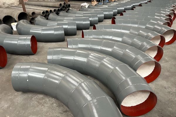 除塵管道係統耐磨90°彎頭