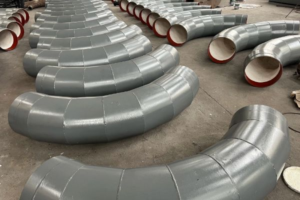 除塵管道係統耐磨90°彎頭
